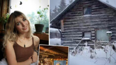 Mujer de 19 vive sin agua ni calefacción en cabaña centenaria de Alaska, a temperaturas de hasta -40º