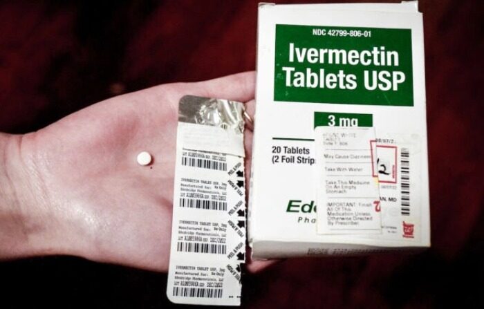 Tabletas de ivermectina envasadas para uso humano. (Natasha Holt/ The Epoch Times)
