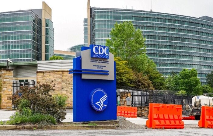 La sede de los Centros para el Control y la Prevención de Enfermedades (CDC) en Atlanta, Georgia, el 23 de abril de 2020. (Tami Chappell/AFP vía Getty Images)