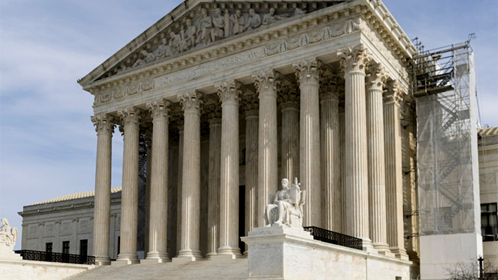La Corte Suprema de Estados Unidos el 8 de febrero de 2024 en Washington, DC. (Julia Nikhinson/Getty Images)