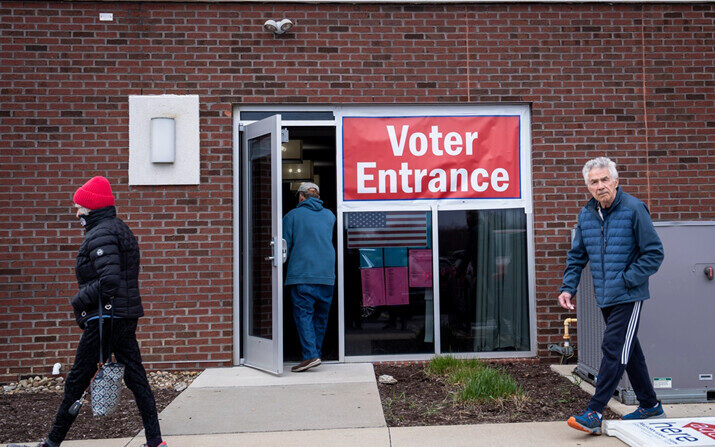 Un centro de votación en Avon, Ohio, el 19 de marzo de 2024. (Madalina Vasiliu/The Epoch Times)
