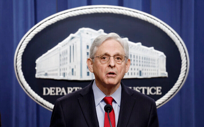 El fiscal general Merrick Garland en Washington, el 21 de marzo de 2024. (Anna Moneymaker/Getty Images)
