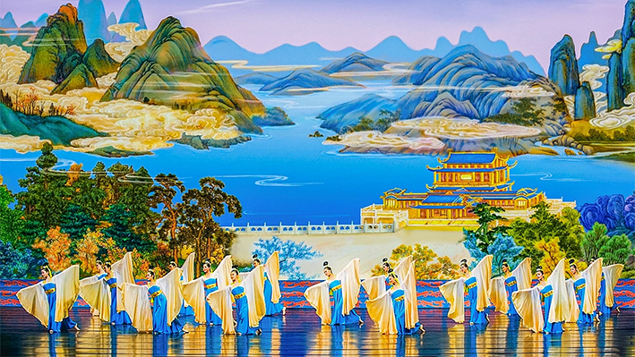 El acto, "Mangas de agua", del programa de Shen Yun Performing Arts de 2009. El régimen chino ha tenido a la compañía en el punto de mira durante casi dos décadas. (Shen Yun Performing Arts)

