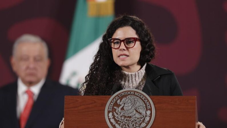 Fotografía de archivo de la secretaria de Gobernación, Luisa María Alcalde. EFE/ Isaac Esquivel
