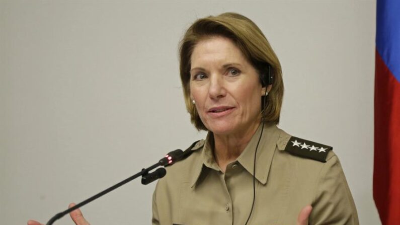 La comandante del comando sur de Estados Unidos, general Laura Richardson, en una fotografía de archivo. EFE/Ricardo Maldonado Roz