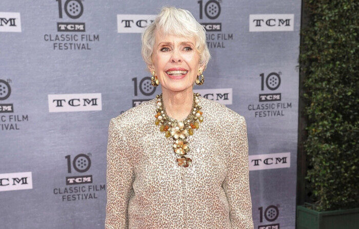 Barbara Rush appears at the 2019 TCM Classic Film Festival—Opening Night Gala of "When Harry Met Sally" in Los Angeles on April 11, 2019. (Richard Shotwell/Invision/AP, File)