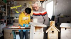 Niño de 9 años se inicia en la carpintería y monta su taller y negocio en el garaje de su abuela