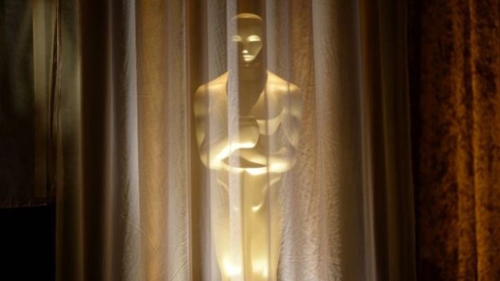 Se ve una estatua del Oscar en los Governors Awards 2013, presentados por la Academia Estadounidense de Artes y Ciencias Cinematográficas (AMPAS), en el Hollywood and Highland Center en Hollywood, California, el 16 de noviembre de 2013. (ROBYN BECK/AFP/Getty Images)