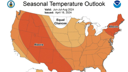 Verano de 2024: Gran parte de EE.UU. podría registrar temperaturas récord, según previsiones
