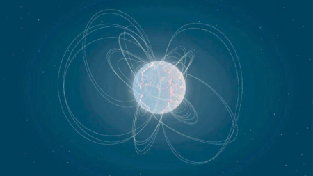 Detectan enorme llamarada energética procedente de estrella de neutrones magnética