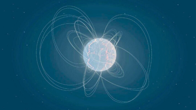 Detectan enorme llamarada energética procedente de estrella de neutrones magnética