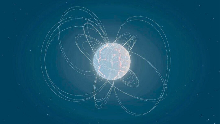 Impresión artística de un tipo de estrella de neutrones llamada magnetar. (Agencia Espacial Europea/Folleto vía Reuters)