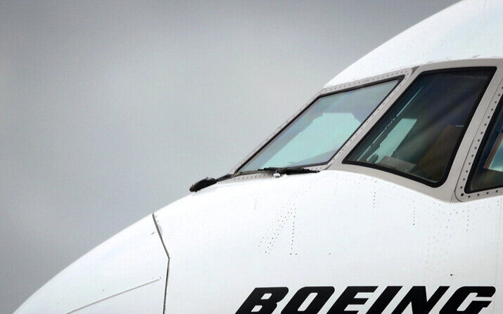 La nariz de un avión comercial Boeing, en Sydney, Australia, el 14 de marzo de 2019. (Cameron Spencer/Getty Images)
