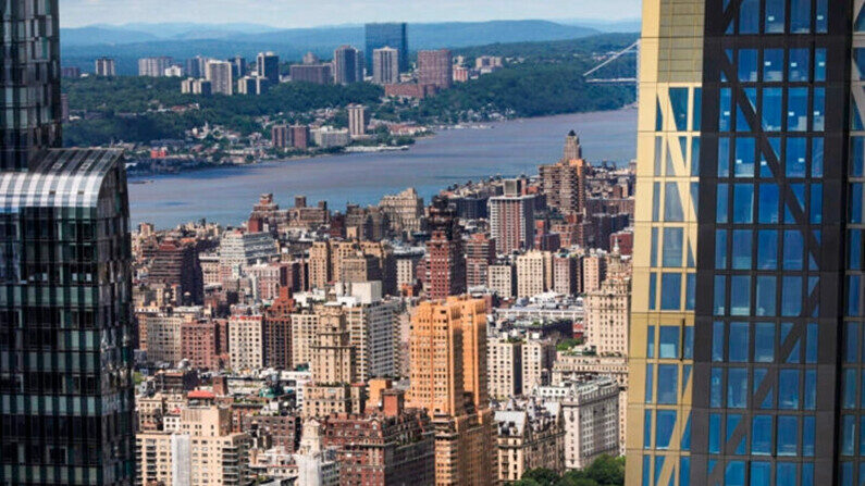 El horizonte de Manhattan en la ciudad de Nueva York, el 13 de junio de 2019. (Spencer Platt/Getty Images)
