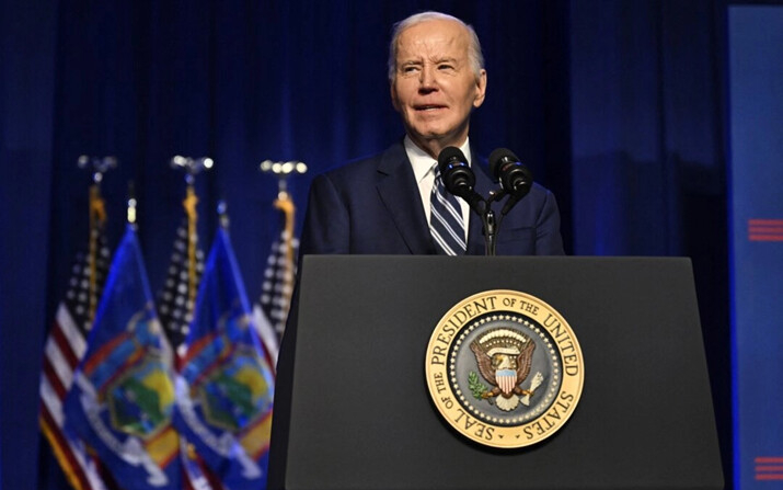 El presidente Joe Biden habla en el Museo Milton J. Rubenstein en Syracuse, Nueva York, el 25 de abril de 2024. (Andrew Caballero-Reynolds/AFP vía Getty Images)