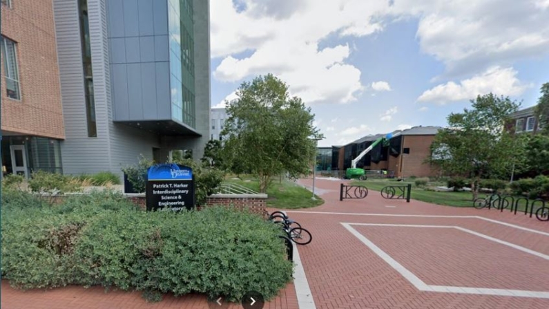 El campus de la Universidad Estatal de Delaware, en Delaware, en agosto de 2019. (Google Maps/Screenshot vía The Epoch Times)