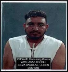 Foto policial del mexicano Ulises Silva Casillas, detenido por un delito menor de allanamiento de morada en el condado de Kinney, Texas. (Cortesía del condado de Kinney)