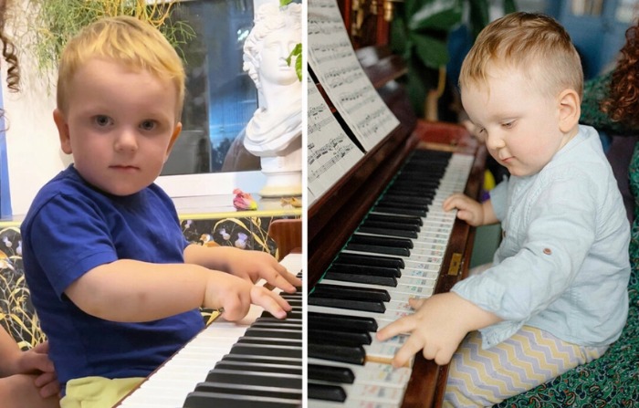 Fans creen que el bebé pianista, apodado «alma vieja», podría ser el próximo Mozart