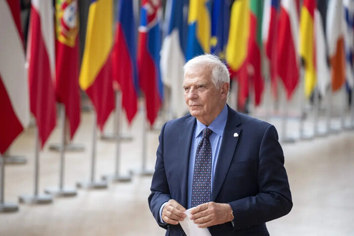 El Alto Representante de la Unión para Asuntos Exteriores y Política de Seguridad, Josep Borrell Fontelles, llega a una reunión del Consejo Europeo en la sede de la Unión Europea, en Bruselas, el 29 de junio de 2023. (Nicolas Maeterlinck/Belga Mag/AFP vía Getty Images)