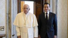 Papa Francisco recibe al presidente de Ecuador Noboa en el Vaticano