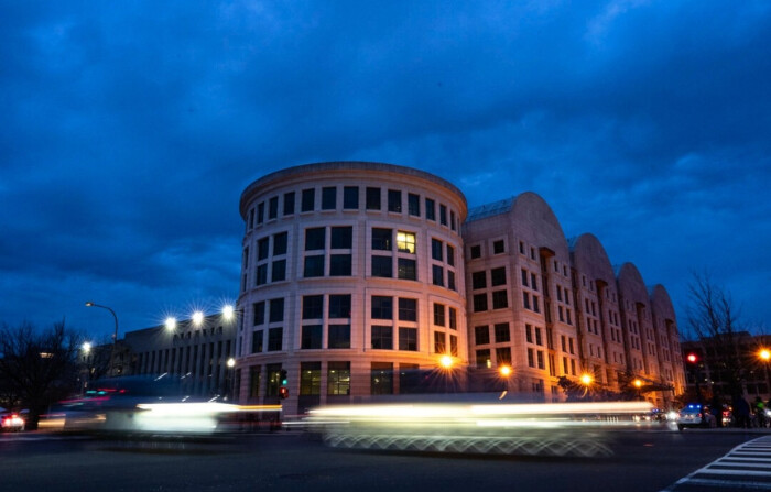 El Palacio de Justicia Federal E. Barrett Prettyman, que alberga el Tribunal de Apelaciones de EE.UU. para el Circuito del Distrito de Columbia, en Washington, el 9 de enero de 2024. (Drew Angerer/Getty Images)