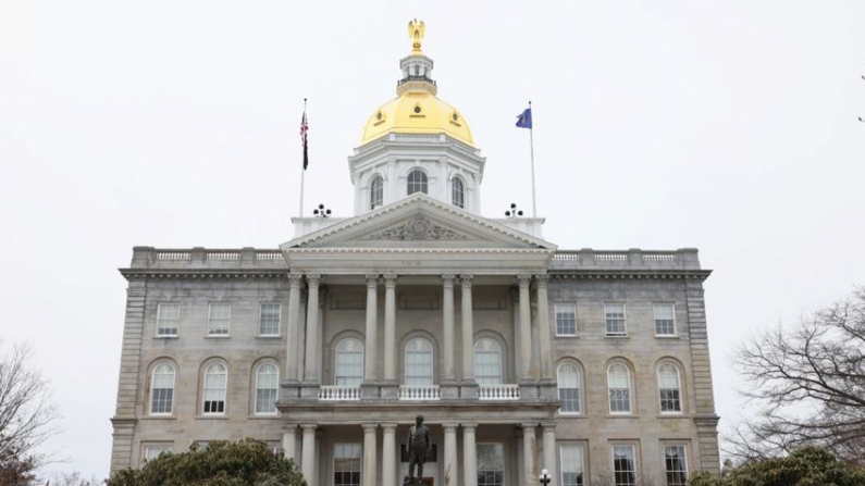 La Casa del Estado de New Hampshire, el edificio del capitolio estatal de New Hampshire, en Concord, N.H., el 16 de febrero de 2023. (Michael M. Santiago/Getty Images)
