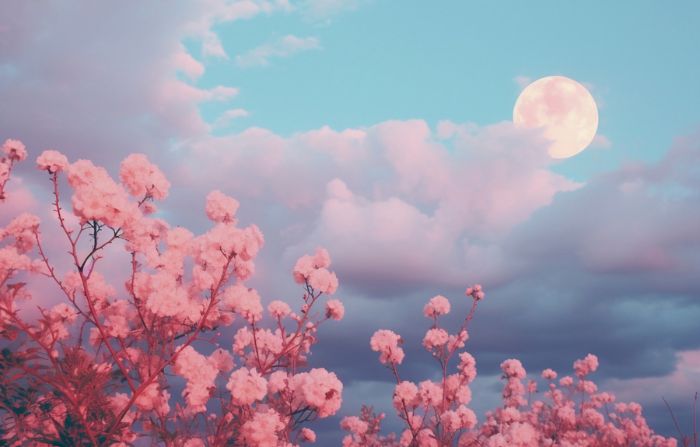 «Luna Llena de Flores» en mayo es conocida como luna rosada por su resplandor en el cielo primaveral