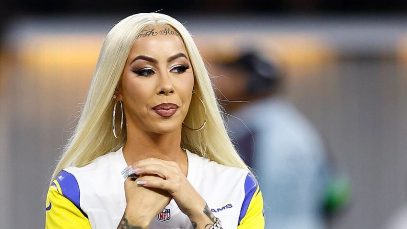 Amber Rose en el estadio SoFi en Inglewood, California, el 12 de agosto de 2023. (Ronald Martinez/Getty Images)