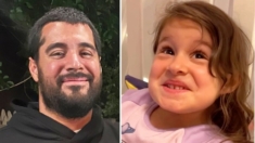 Niña de 4 años ve a su papá sin barba por primera vez: ¡Su reacción es increíble!