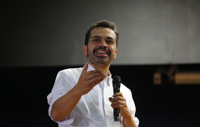 Imagen de archivo del candidato a la presidencia de México por Movimiento Ciudadano (MC), Jorge Álvarez Maynez. (EFE/ Francisco Guasco)