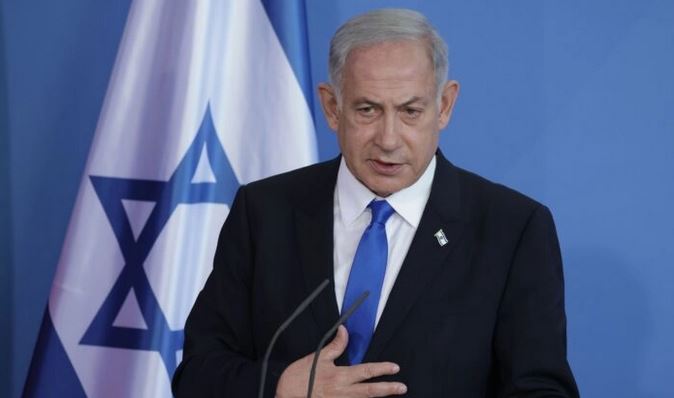 El primer ministro israelí, Benjamin Netanyahu, en Berlín el 16 de marzo de 2023. (Sean Gallup/Getty Images)