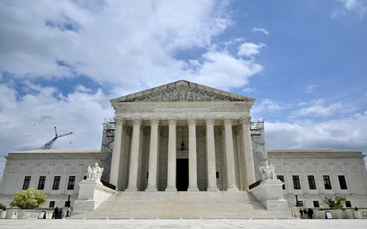 El edificio del Tribunal Supremo de EE.UU. en Washington, el 25 de abril de 2024. (Mandel Ngan/AFP/Getty Images)