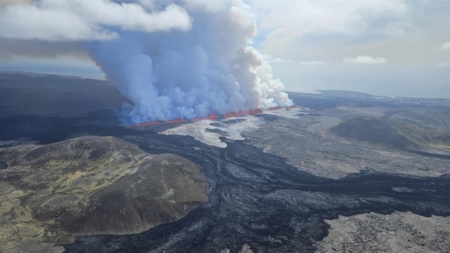 Disminuye la intensidad de la erupción volcánica en Islandia