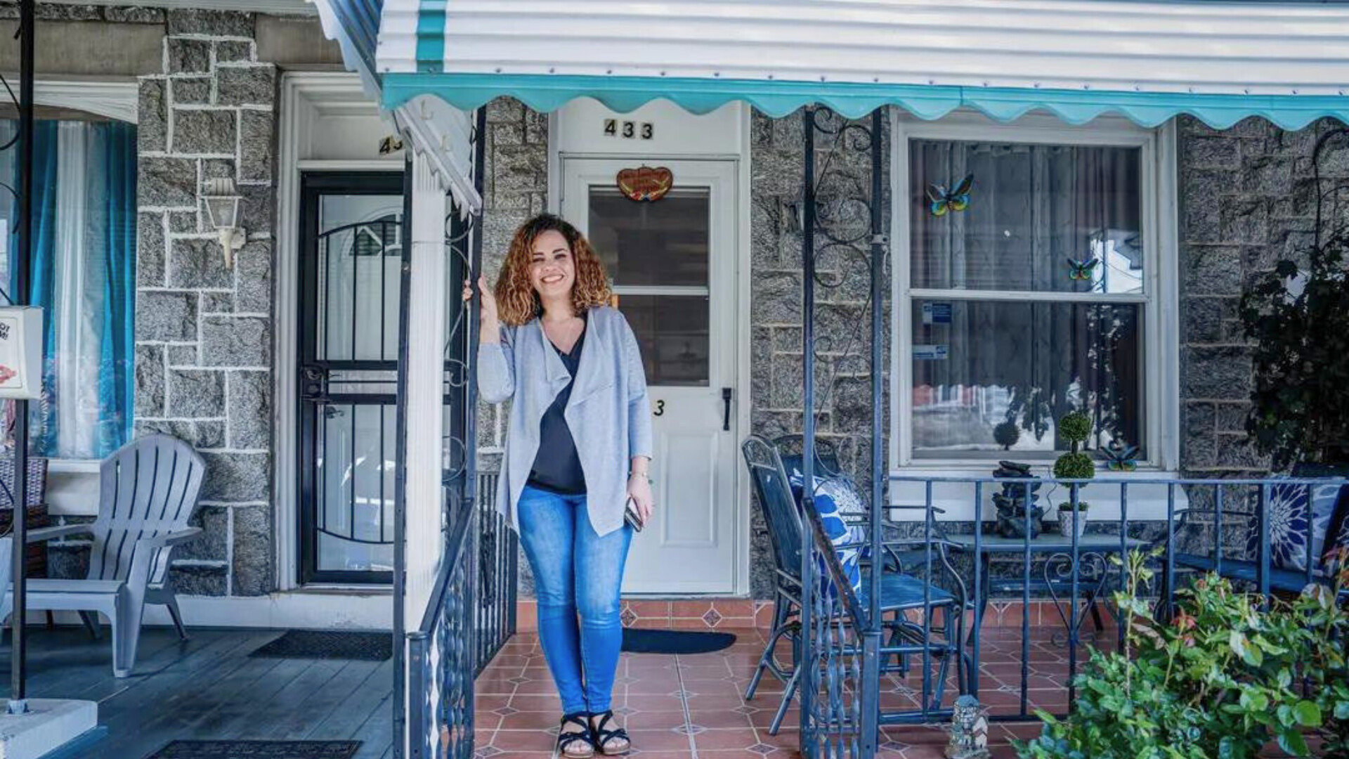 Jeniffer Rodríguez en su casa en Reading, Pensilvania.