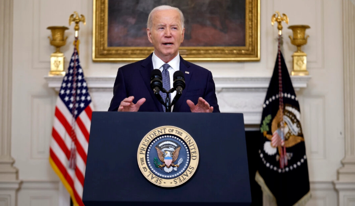 El presidente Joe Biden pronuncia un discurso sobre Oriente Medio en la Casa Blanca el 31 de mayo de 2024. (Chip Somodevilla/Getty Images)
