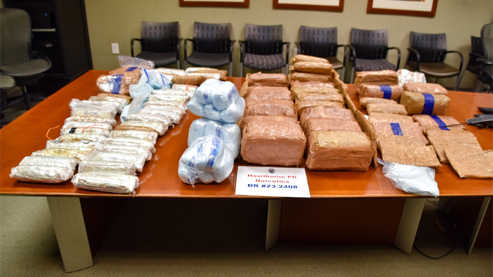 Píldoras de fentanilo incautadas tras la detención de tres distribuidores de Sinaloa, México. (Fiscalía de EE.UU.)
