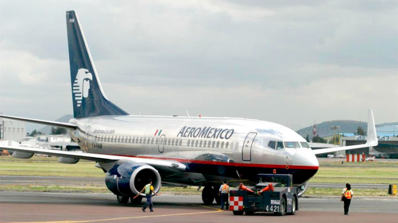 Fotografía de archivo de un avión de la aerolínea mexicana Aeroméxico. EFE/Nelly Salas