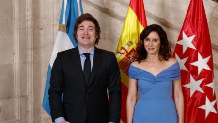 Milei llega a España para recibir la Medalla Internacional de la Comunidad de Madrid