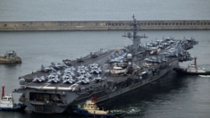 Portaaviones estadounidense llega a Corea del Sur en medio de tensiones regionales
