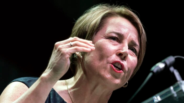 La gobernadora de Massachusetts, Maura Healey, en una foto de archivo. (Michael Dwyer/Foto AP)