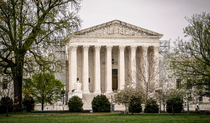 La Corte Suprema en Washington, el 2 de abril de 2024. (Madalina Vasiliu/The Epoch Times)

