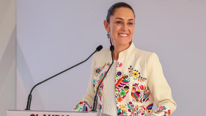 La presidenta electa de México, Claudia Sheinbaum Pardo, durante una conferencia de prensa el 3 de julio de 2024, en la Ciudad de México, México. (Cortesía: Comunicación Claudia Sheinbaum)