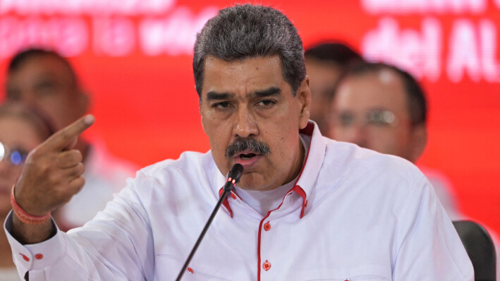 El presidente de Venezuela, Nicolás Maduro, en Caracas, el 24 de abril de 2024. ((JUAN BARRETO/AFP via Getty Images)