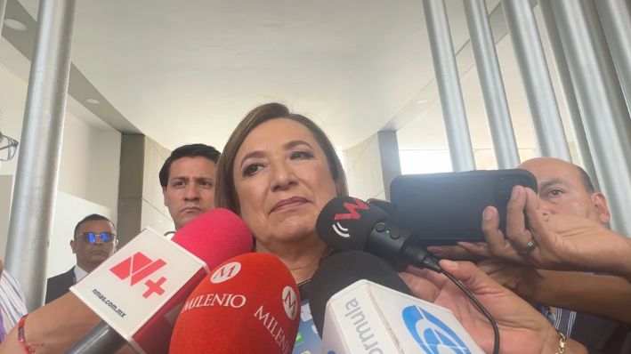 Captura de pantalla de la ex candidata presidencial Xóchitl Gálvez durante una entrevista con la prensa, el 8 de julio de 2024. (Cortesía: Prensa Xóchitl Gálvez)