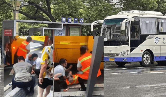 El 25 de junio de 2024, una madre y su hijo japoneses fueron apuñalados en Suzhou, China. (Imagen compuesta por The Epoch Times)
