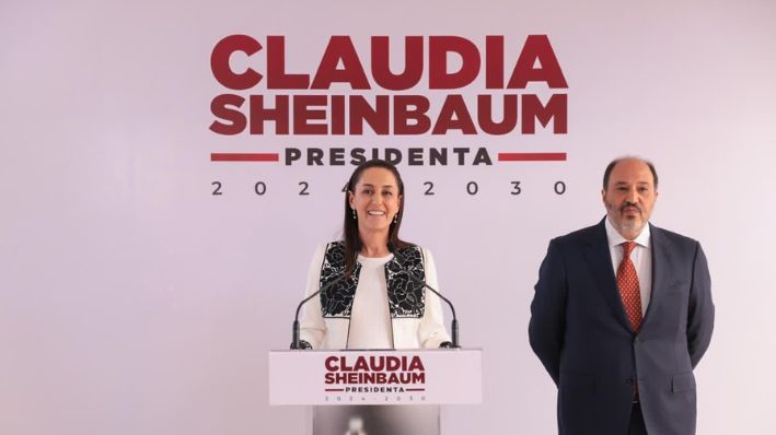 La presidenta electa Claudia Sheinbaum Pardo durante su conferencia matutina en la Ciudad de México, el 11 de julio de 2024. (Cortesía: Equipo de Comunicación de Claudia Sheinbaum)