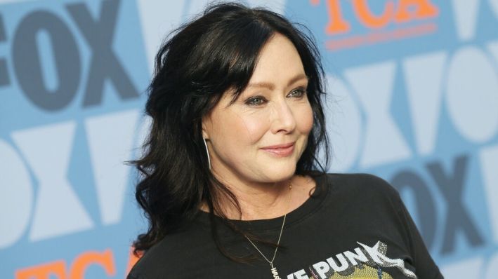 La actriz Shannen Doherty asiste a la fiesta All-Star FOX Summer TCA 2019 en Fox Studios en Los Ángeles, el 7 de agosto de 2019. (Michael Tran/AFP vía Getty Images)