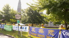 Concentración en Goshen pide fin de persecución de 25 años contra Falun Gong en China
