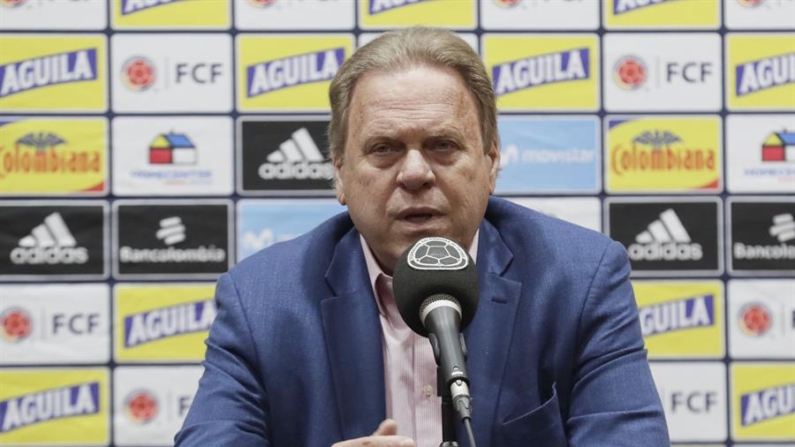 Fotografía de archivo del presidente de la Federación Colombiana de Fútbol, Ramón Jesurún. EFE/ Carlos Ortega