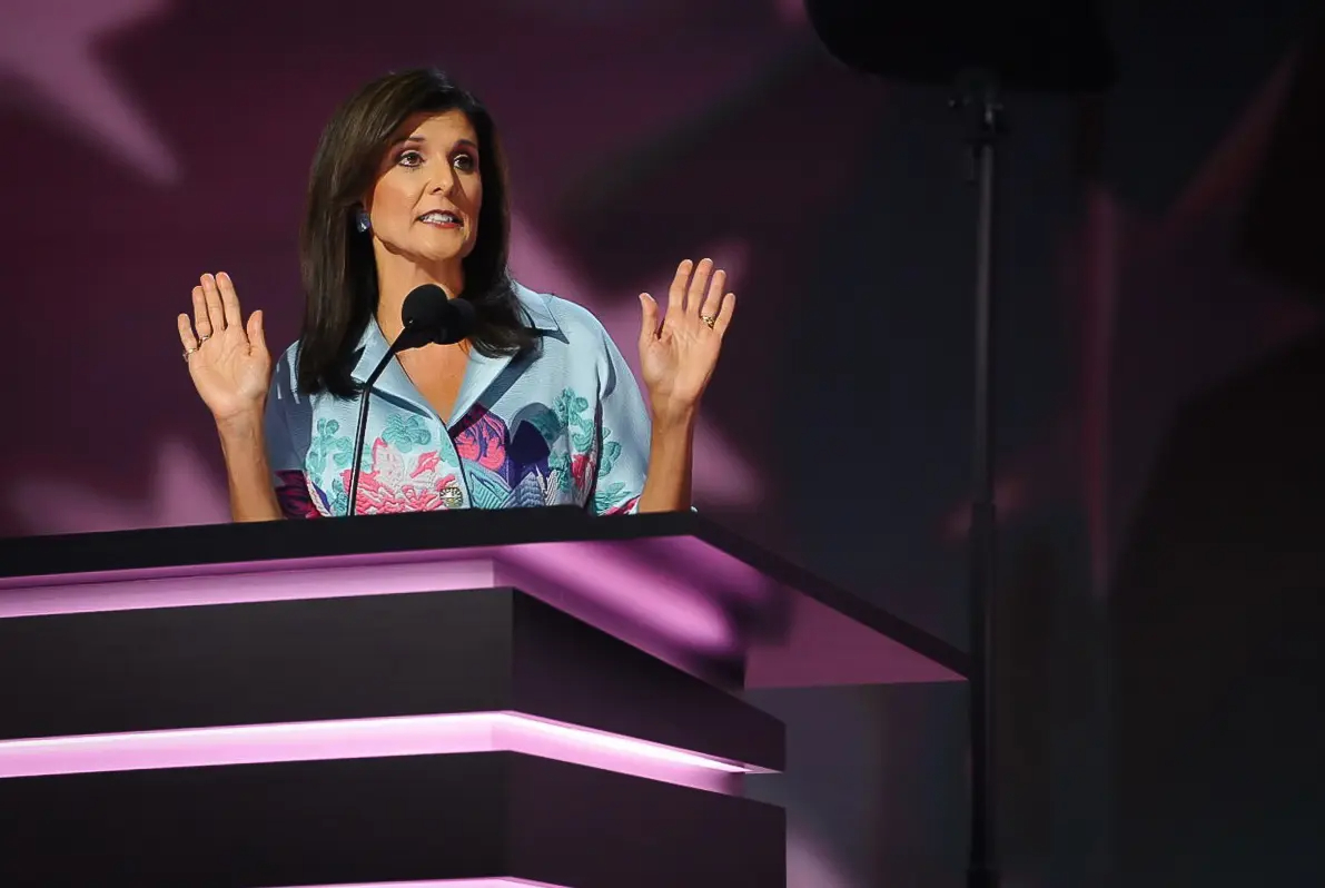 Nikki Haley habla en el RNC en Milwaukee, Wisconsin, el 16 de julio de 2024. (Madalina Vasiliu/The Epoch Times)